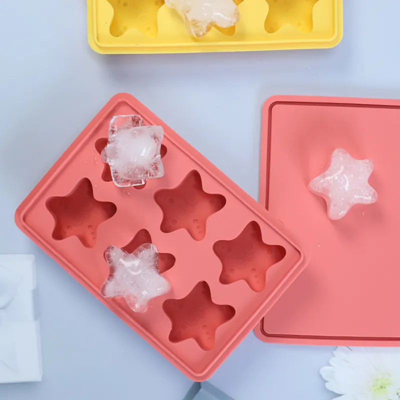 Food Grade Resuable Large Silicone Ice Cube Tray with 6 Cube - China Large  Silicone Ice Tray and Large Ice Cube Tray price